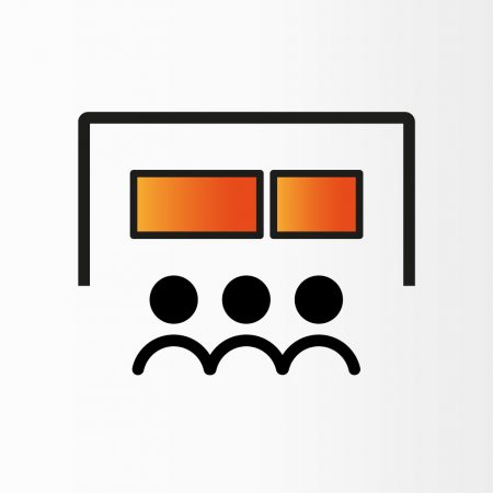 Ihr Logo auf dem Screen neben der Bühne